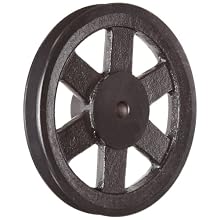 Martin FHP Sheave BS, 3L/4L or A Belt Section, 2 Grooves, Class 30 Gray Cast Iron