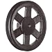 Martin FHP Sheave BS, 3L/4L or A Belt Section, 2 Grooves, Class 30 Gray Cast Iron