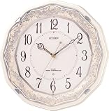 リズム時計｜CITIZEN (シチズン) 掛け時計 アイスタイルM754 電波時計 4MY754-010
