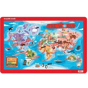 World Map Placemat by Crocodile Creek