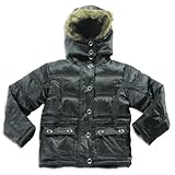 Freezone - Toddler Girls Hooded Winter Jacket, Black (Size 3T)