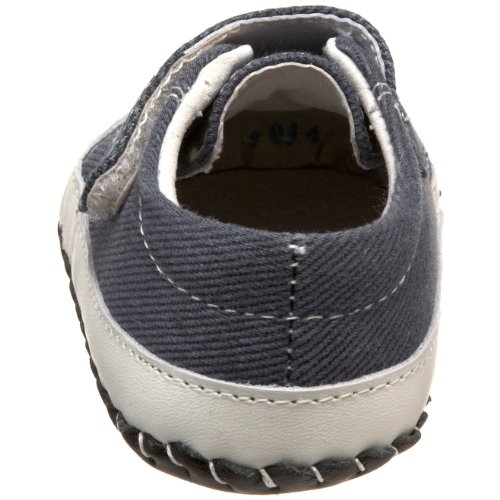 pediped Originals Sam Crib Shoe (Infant),Navy,Small (612 Months