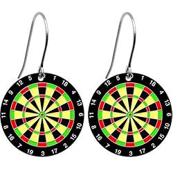 Handcrafted Dart Board Earrings