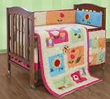 Flower Blocks 5-Piece Baby's Crib Set