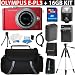Olympus Pen E-PL3 Micro 4/3 Digital Camera & 14-42mm II Lens (Red) + 16GB Advanced Accessory Kit