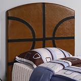 Twin Size Kid Headboard with Basketball Design