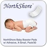 NorthShore Disposable Baby Diaper Doubler w/ Adhesive, X-Small, 30