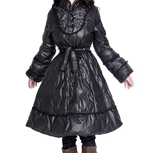 (アートカー)Artka オリジナルデザイン レディーズ刺繍飾り高級ダウンコート K05882