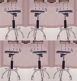 6 24" to 29" Adjustable Chrome Bar Stools