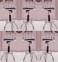 6 24" to 29" Adjustable Chrome Bar Stools