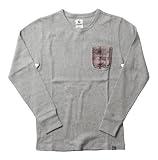 (アウトドア)OUTDOOR ワッフルネイティブ柄ポケット付ロングTシャツ OD1-123 AA-7910 H-GREY M
