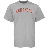 Arkansas Razorbacks Ash Arch Logo T-shirt