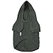 Blueberry Pet Elite & Cool Cable Hooded Dog Sweater in Gray, Back Length 10