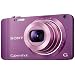 Sony DSC-WX10V Digitalkamera (16 Megapixel, 7-fach opt. Zoom, 3D-Schwenkpanorama, 10 Bilder/Sek., 7,1 cm (2,8 Zoll) Display) violett