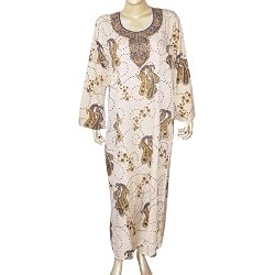Viscose Kaftan Long Sleeve Party & Evening Dress Size L (kftn844)
