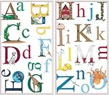 ALPHABET - 73 Peel and Stick Wall Stickers - Accents