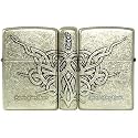 Zippo High Polish Armor, Mesh Cross