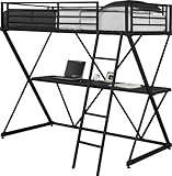 Dorel Home Products X-Loft Bunk Bed, Black