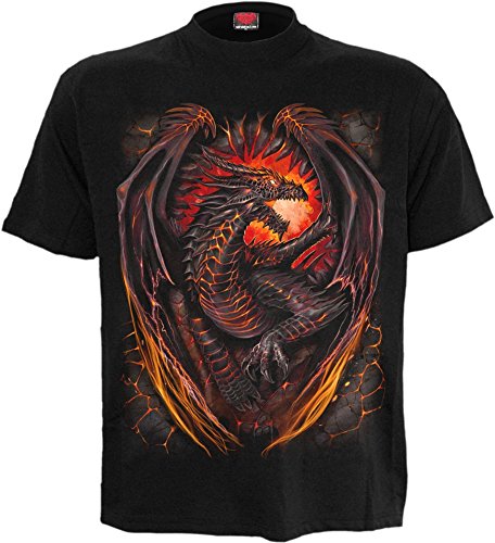 Spiral - Mens - DRAGON FURNACE - T-Shirt Black