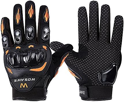 Borvelo Motorcycle Gloves,MTB Mountain Bike Full Cycling Gloves,BMX MX ATV Racing Gloves (M)