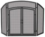 Review   / 3 FOLD BLACK WROUGHT IRON ARCH TOP W/ DOORS
