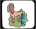 poodle40  - Decorated Mouse Pad with comb poodle grooming haircut