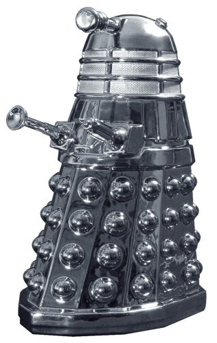 Doctor Who Dalek Cookie Jar Collectors Edition Ceramic Silver