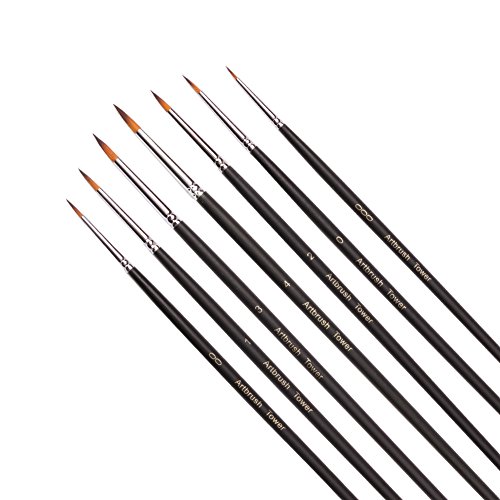 Detail painting brush set - 7 miniature brushes for detailing &am…