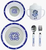 North Carolina Tar Heels 5 Piece Children's Dinner Set by Duck House