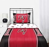 Tampa Bay Buccaneers NFL Twin Comforter & Sheet Set (4 Piece Bedding)