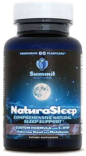 NaturaSleep Natural Sleep Aid with Melatonin | 3X Magnesium and Calcium Blend, 5 HTP, Strong Herbal Formula with Chamomile & Valerian Root - Safe, 100% Vegan, No Rice Fillers, 3mg Melatonin Per Cap