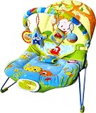 Monsieur Bébé - PE-01 - Transat Bébé Vibrant et Musical - Ocean