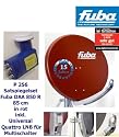 P256 Fuba Satspiegel DAA 850 rot, Universal Quad LNB