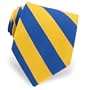 Men's Blue and Gold Stripe Silk Tie by Elite