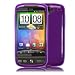 Brand New Purple Hybrid XYLO-GEL Skin / Case / Shell for the HTC DESIRE Mobile Phone.  from Xylo