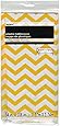 Yellow Chevron Plastic Tablecloth, 108" x 54"