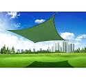 11.5' Square Outdoor Patio Sun Shade Sail Canopy - Green