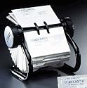 Rolodex Visitenkartenrollkartei Rolodex Format 57x102mm schwarz
