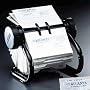 Rolodex Visitenkartenrollkartei Rolodex Format 57x102mm schwarz