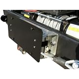 Rugged Ridge 11238.05 Black License Plate Mounting Bracket for Roller Fairlead