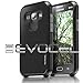 Evocel® Galaxy J1 (2015) Case - Dual Layer Armor Protector Case For Samsung Galaxy J1 (2015) - Retail Packaging, Black