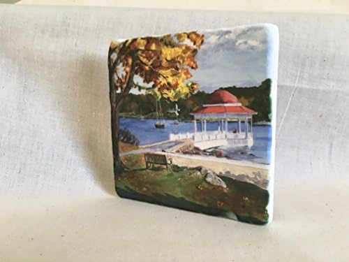 Tucks Fall Marble Tile Coaster