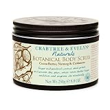Crabtree & Evelyn Naturals Botanical Body Scrub, Cocoa Butter, Nutmeg & Cardamom 8.8 oz ( 250 g ) - B00150B4YU