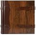 Rustic Wood with Genuine Italian Leather Spine, Photo Album, Wedding Album, Scrapbook, Dual Leather Latch Closures, Gift Boxed, 50 Ivory Sheets, 14x14"