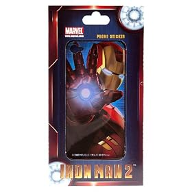 Autocollant Skin Film de Protection Face et Dos pour iPhone 4 4S / Iron Man