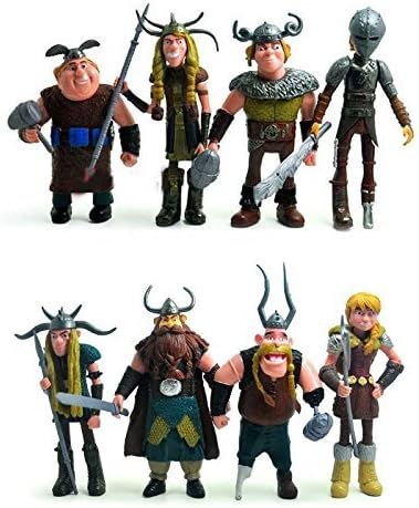 8pcs How To Train Your Dragon 12cm/4.8"