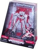 Transformers Year 2006 Titanium Series Die Cast 6 Inch Tall Robot Action Figure - Autobot JETFIRE with 2 Blaster Pistols and Display Stand