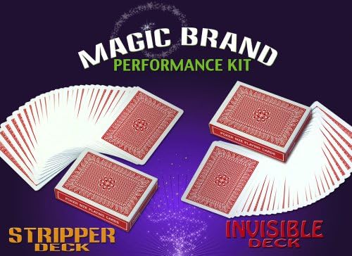 Magic Brand Performance Kit - Stripper &amp; Invisible Decks--Red Back