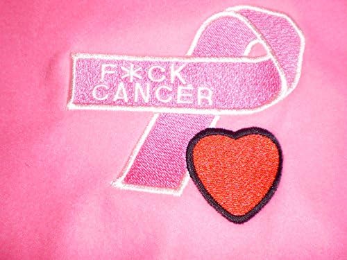 Embroidered "F*ck Cancer with Heart" Scarf