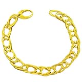Goegeous 14 Karat Yellow Gold Fancy Link Italian Made Bracelet 7.5 Inch